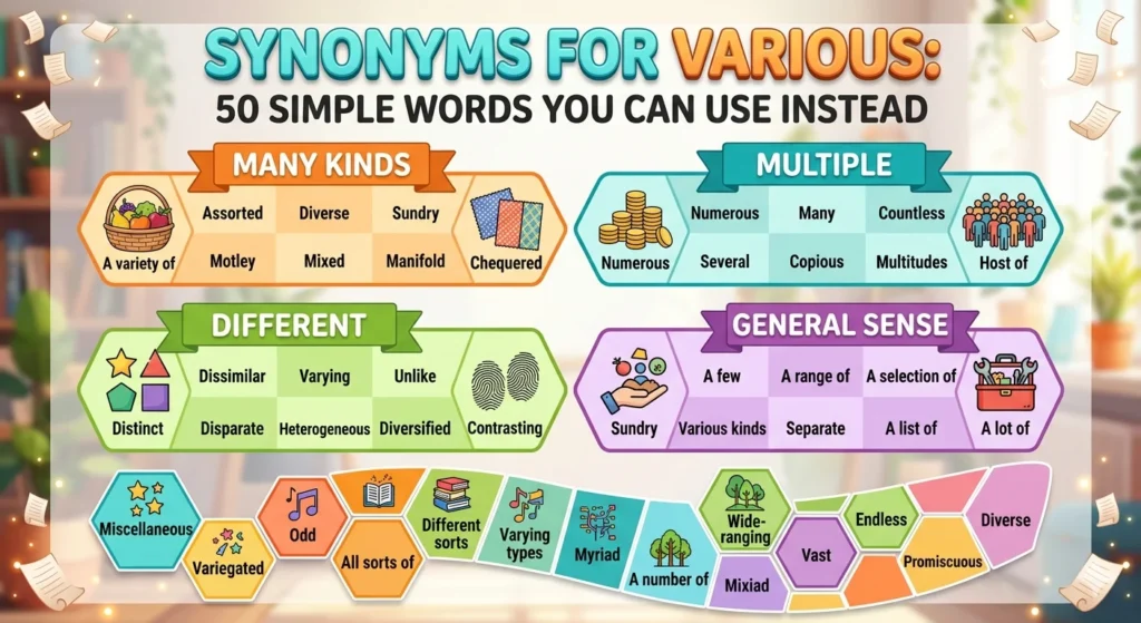 Synonyms for Various