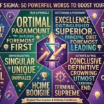 Synonyms of Sigma