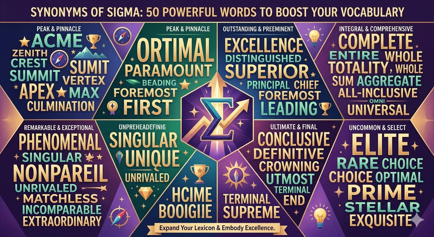 Synonyms of Sigma