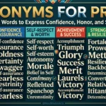 Synonyms for Pride