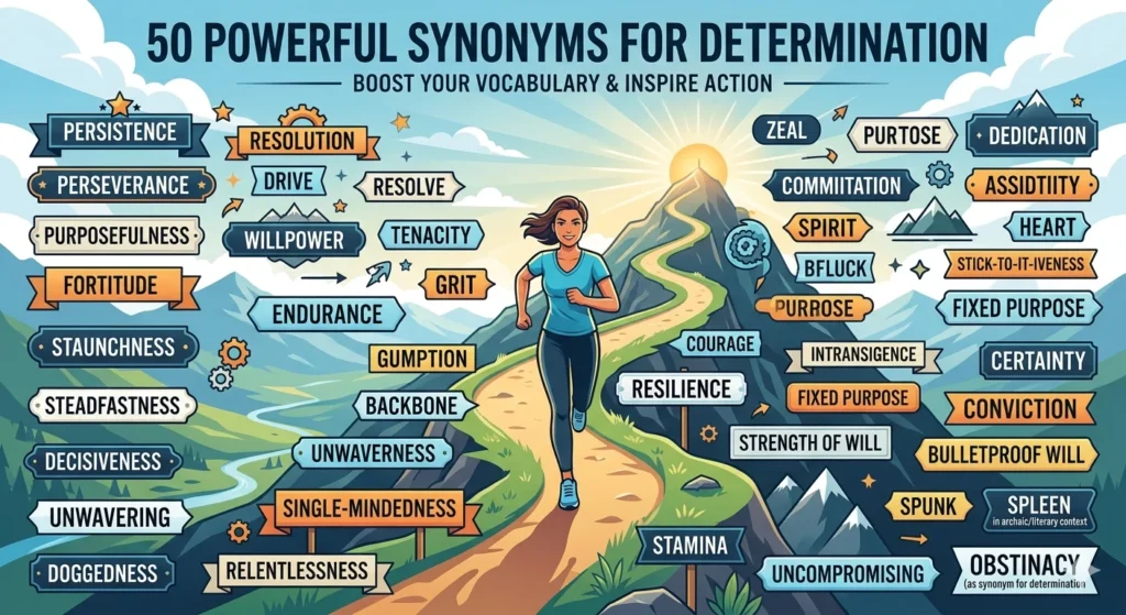 Synonyms for Determination