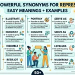 Synonyms for Represent