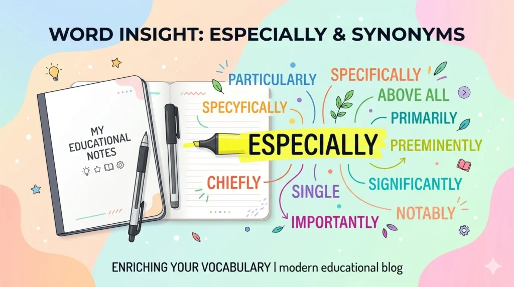 Synonyms for Especially