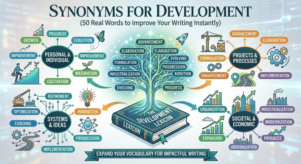 Synonyms for Development