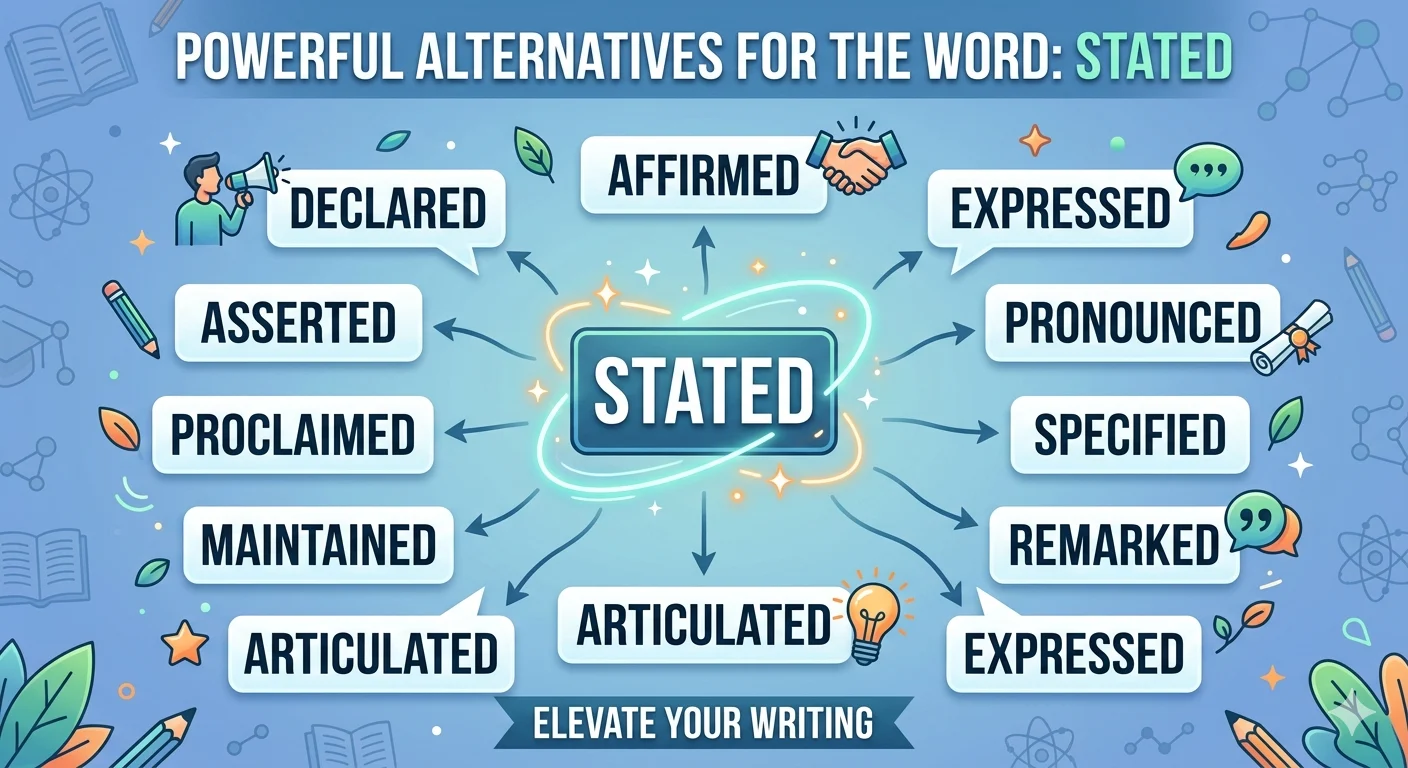 Synonyms for Stated