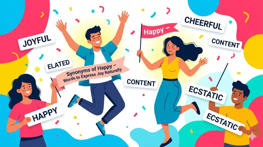 Synonyms of Happy