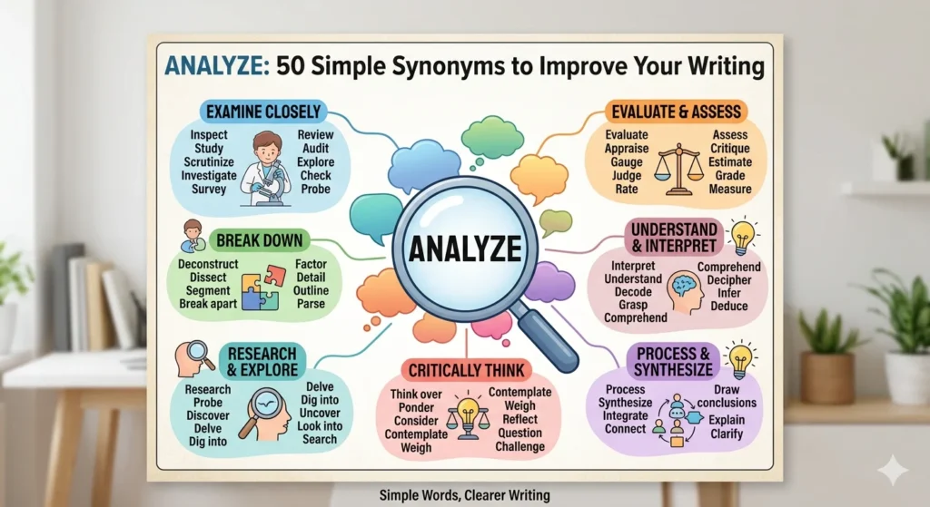 Synonyms for Analyze