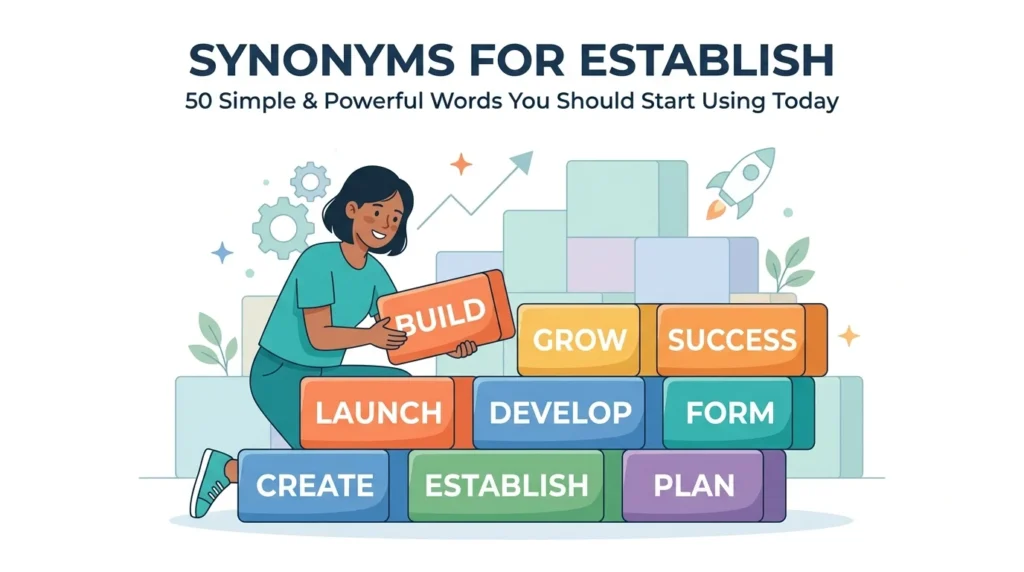 Synonyms for Establish