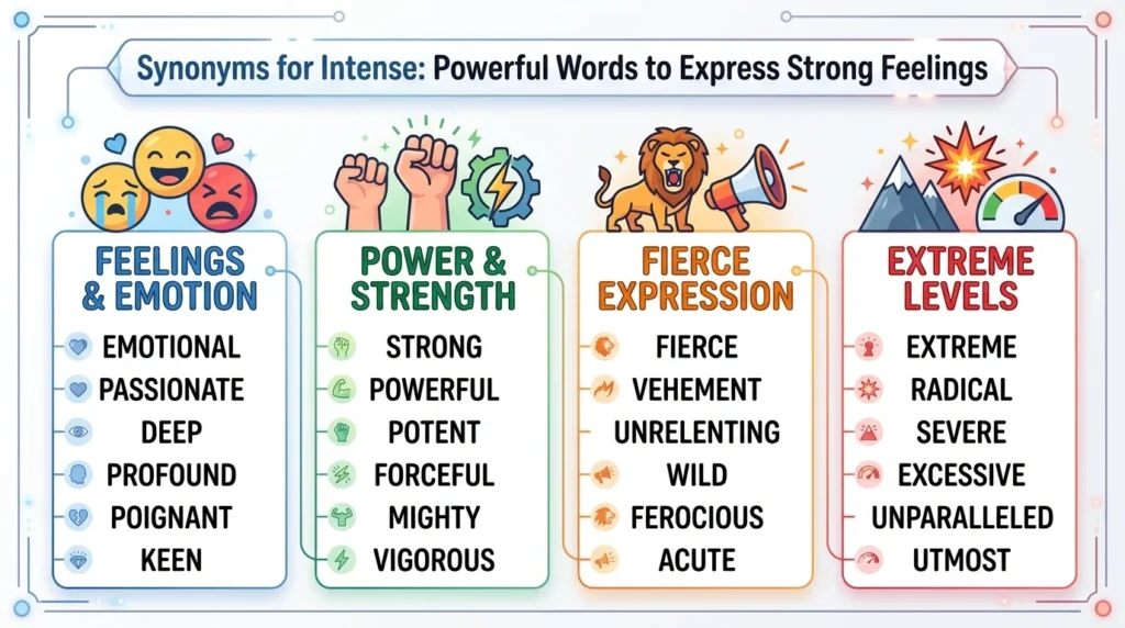 Synonyms for Intense
