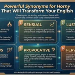 Synonyms for Horny