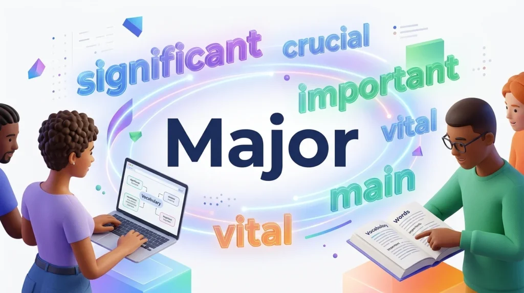 synonyms for major