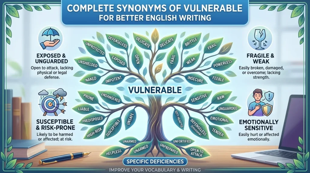 Synonyms of Vulnerable