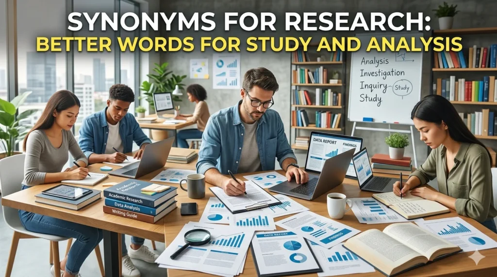 Synonyms for Research