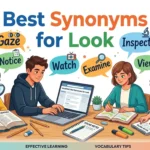synonyms for look