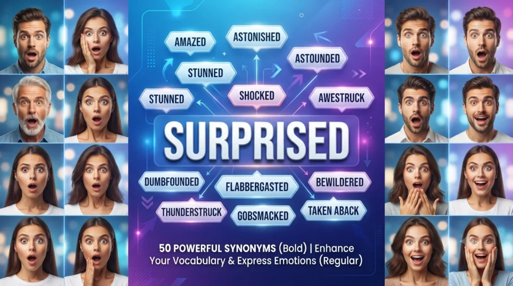 Synonyms for Surprised