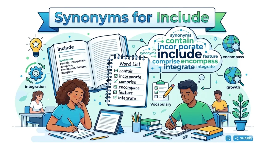 Synonyms for Include
