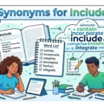 Synonyms for Include