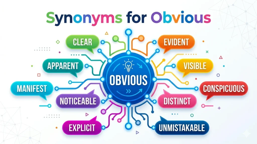 Synonyms for Obvious
