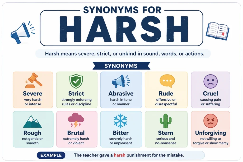 synonyms for harsh