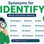 Synonyms for Identify