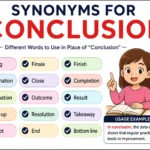 Synonyms for Conclusion