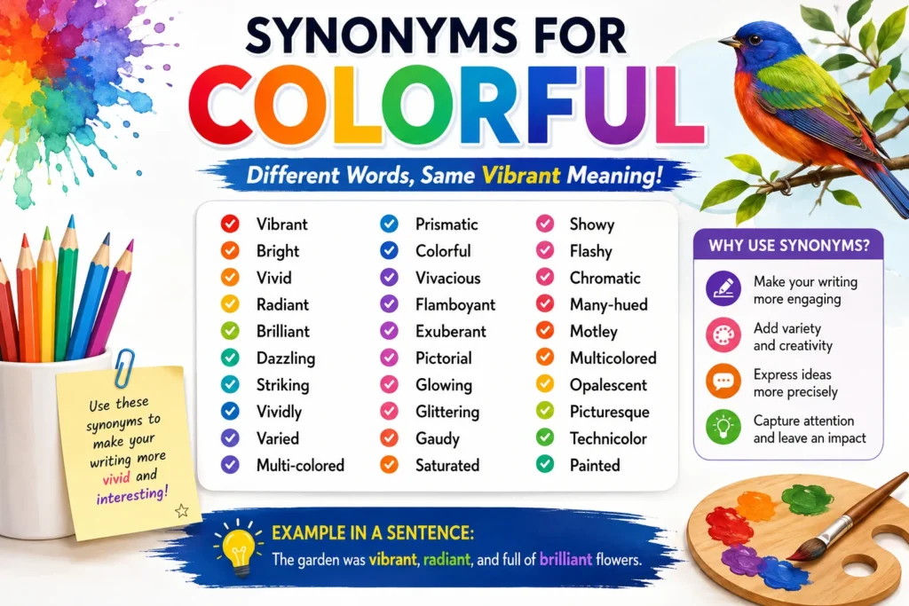 Synonyms for Colorful