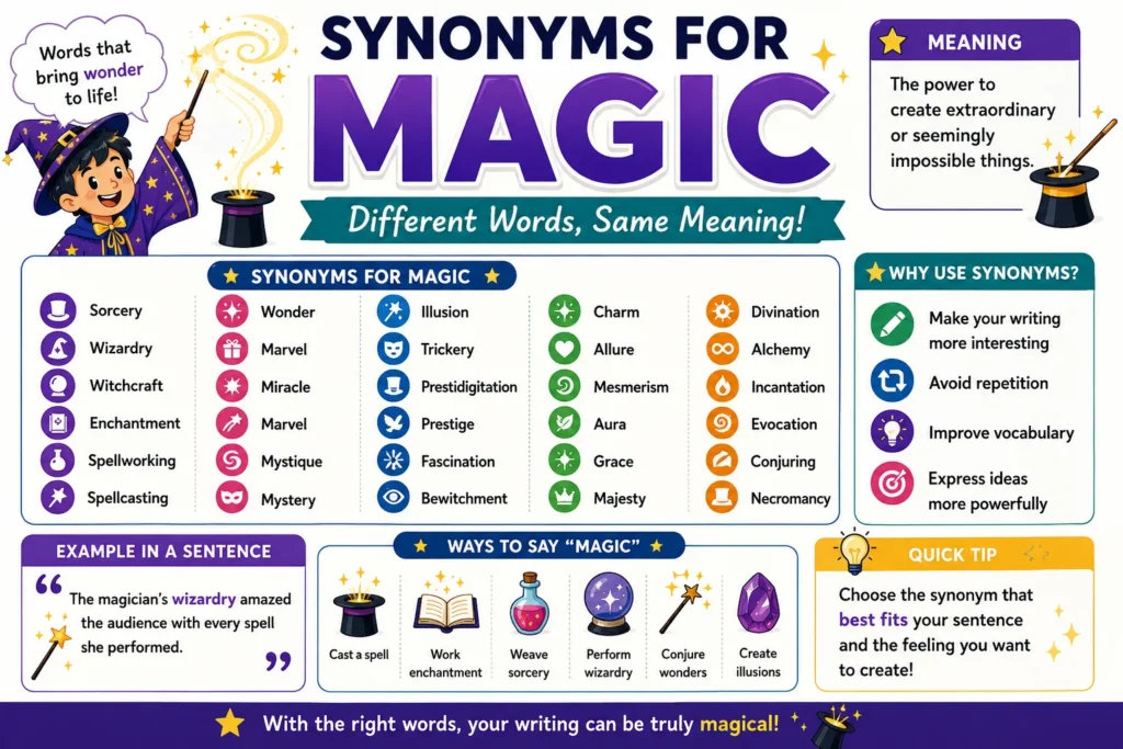 Synonyms for Magic
