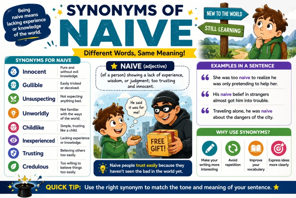 Synonyms for Naive
