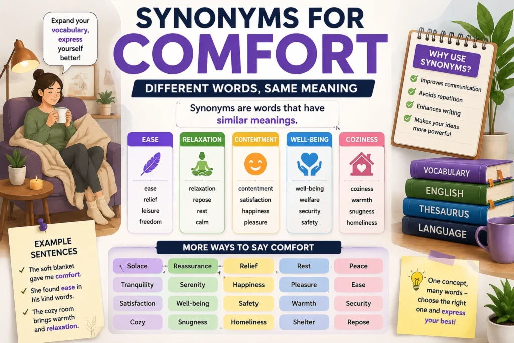 Synonyms for Comfort