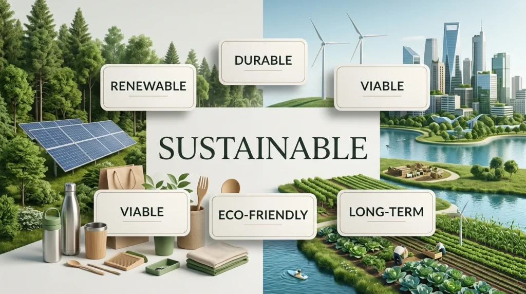 Synonyms for Sustainable