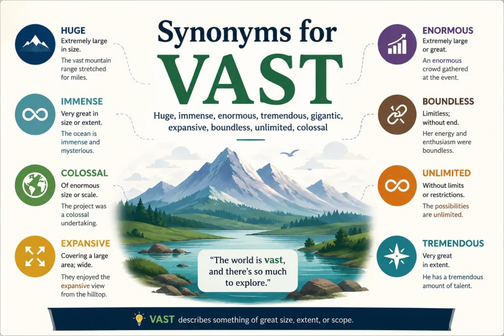 Synonyms for Vast