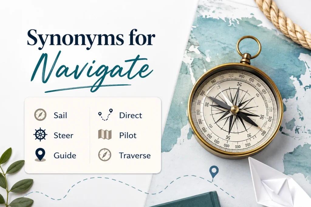 Synonyms for Navigate