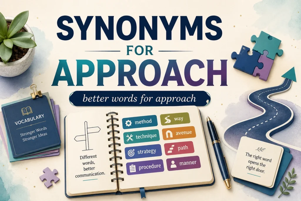 Synonyms for Approach