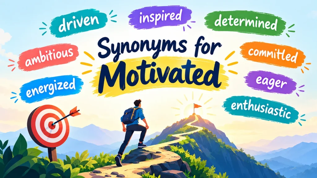 Synonyms for Motivated