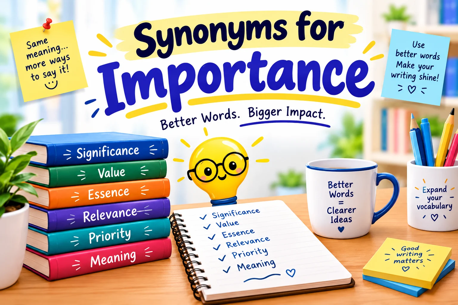Synonyms for Importance