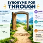 Synonyms for Through