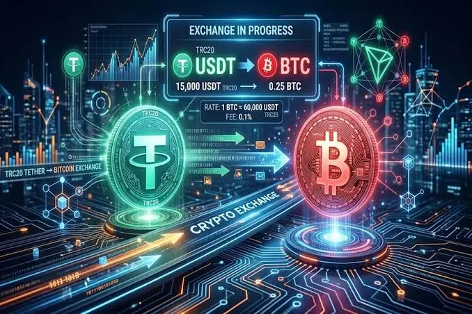 Exchange Bitcoin (BTC) for Tether TRC20 (USDT)