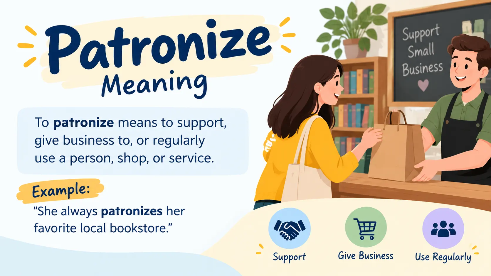 Patronize Meaning