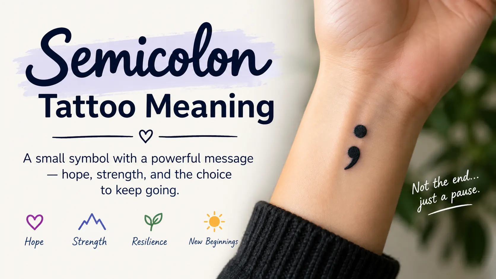 Semicolon Tattoo Meaning